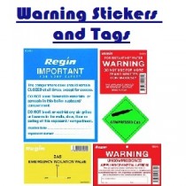 Warning Stickers and Tags