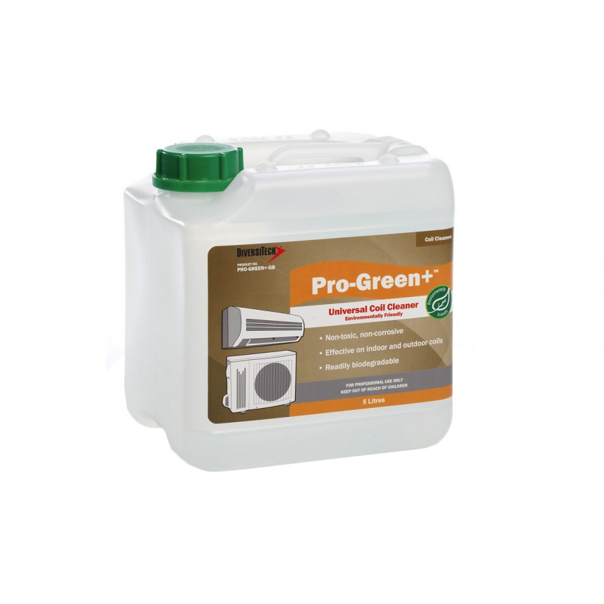 PRO-GREEN+ ENVIRONMENTALLY FRIENDLY INDOOR & OUTDOOR COIL CLEANER. 5 LT