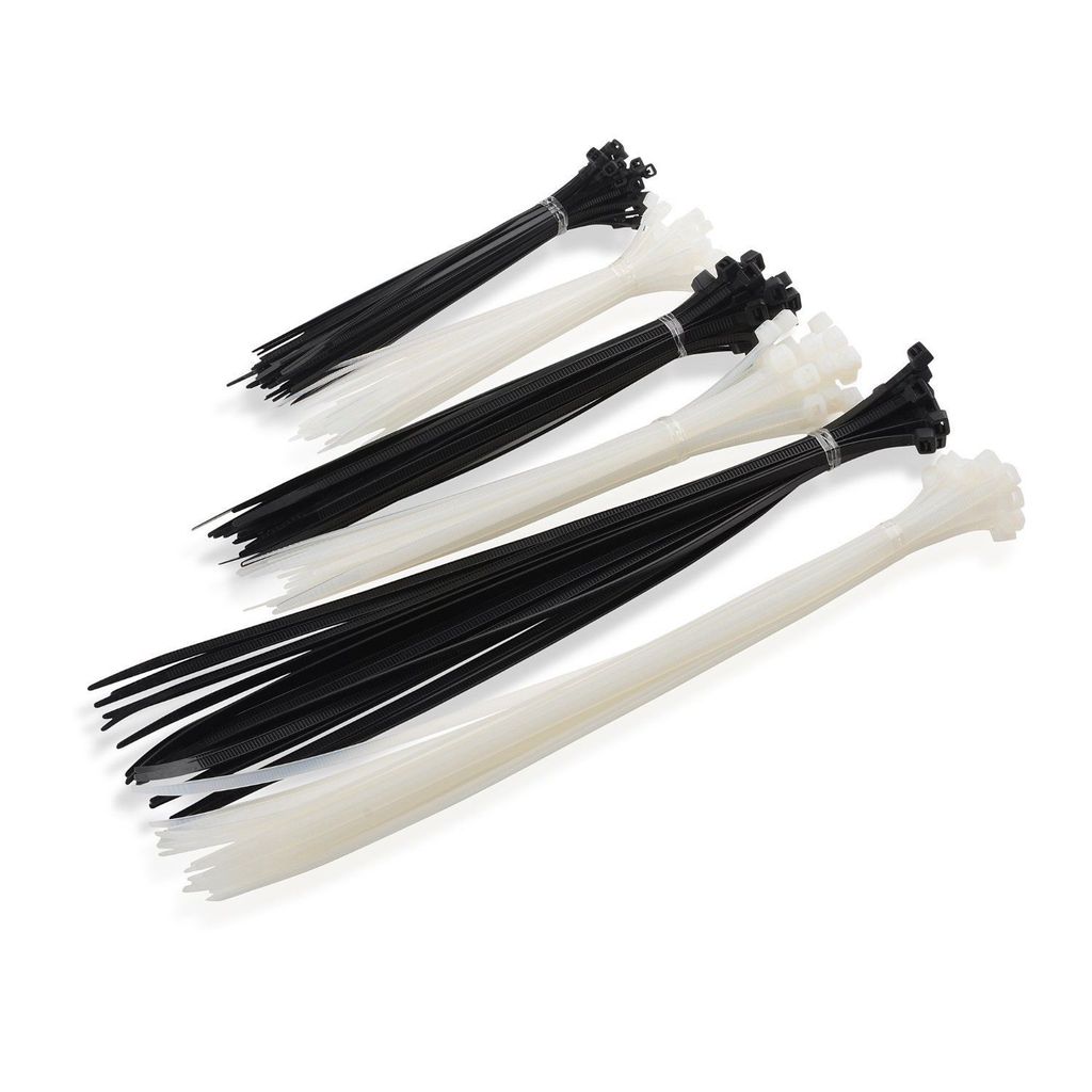 CABLE TIES BLACK 4.8mm X 200mm  QTY 100