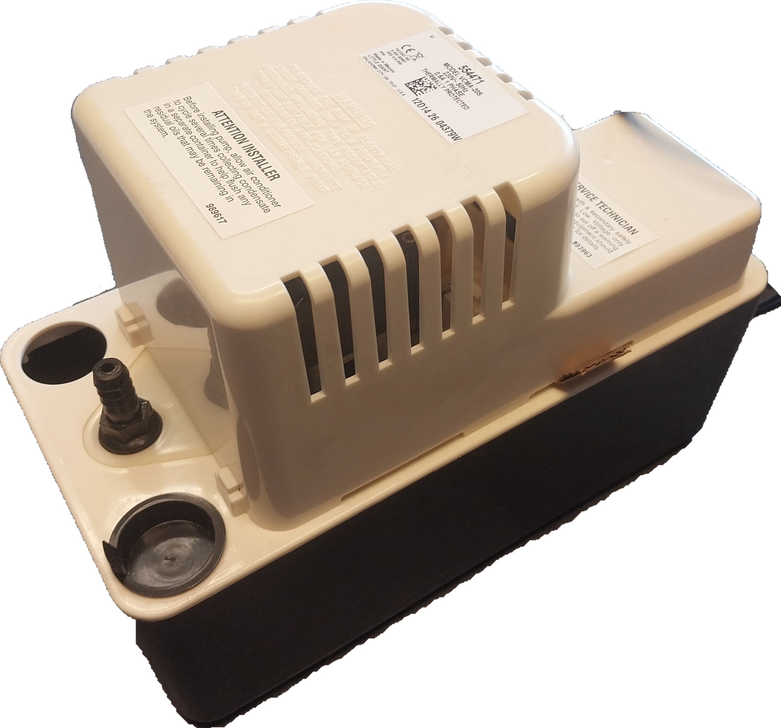 LITTLE GIANT CONDENSATE PUMP VCMA-20S ( NOT SUITABLE FOR BOILER CONDENSE )